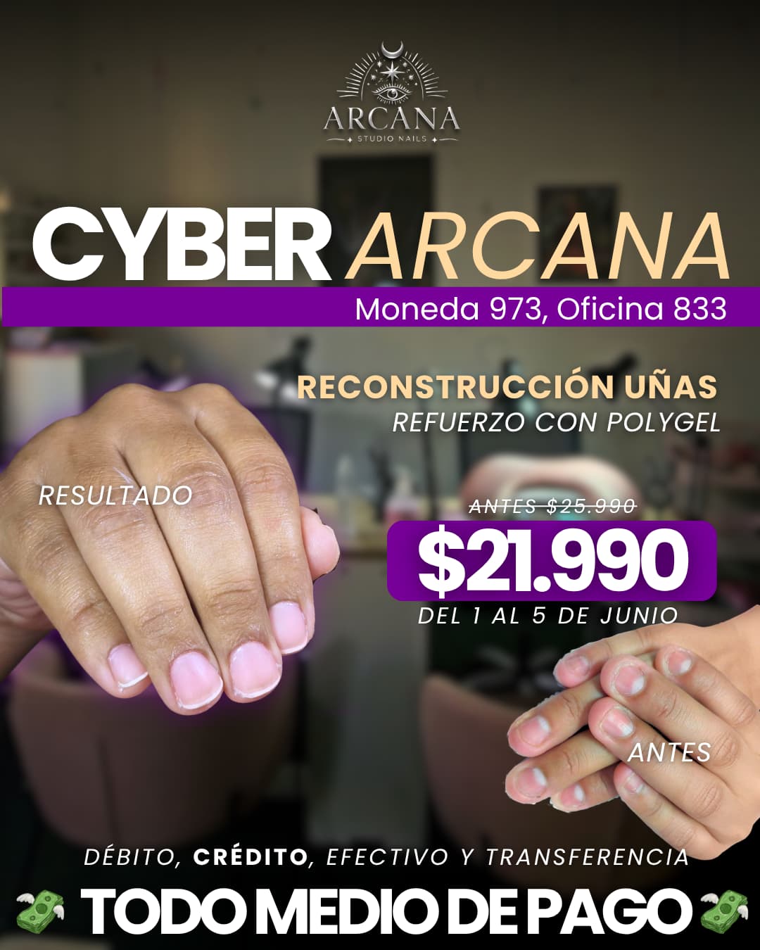 Reconstrucción uñas polygel